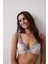 Çizgili Desenli Freya Brode Detaylı Balenli Push Up Sütyen 11