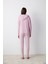 Maybe Later Kapüşonlu Lila Sweatshirt Pijama Üstü 12