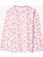 Pembe Kız Çocuk İnek Desenli Uzun Kollu 2li Pijama Takımı 5