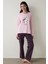 Autumn Çiçekli Bisiklet Yaka Uzun Kol Pijama Takımı 6