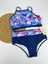 Kadın Şık Etnik Desenli Crop Bikini Takımı 1