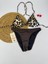 Likralı Leopar Desenli Üçgen Şık Kadın Bikini Takımı 1