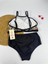 Kadın Şık Etnik Desenli Crop Bikini Takımı 4
