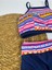 Kadın Şık Etnik Desenli Crop Bikini Takımı 2