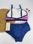 Kadın Şık Etnik Desenli Crop Bikini Takımı 4