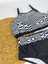 Kadın Şık Etnik Desenli Crop Bikini Takımı 3