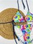 Batik Desenli Yandan ve Boyundan Bağlamalı Şık Kadın Bikini Takımı 3