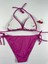 Fuşya Rengi Üçgen Ipli Ayarlanabilir Bikini Takımı 3