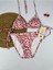 Likralı Kalp Desenli Üçgen Şık Kadın Bikini Takımı 1