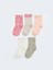 Lcw Baby Pembe Baskılı Kız Bebek Soket Çorap 5'li 1