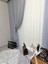 Nivemeshome Mızraklı FIR0914 AR03102 V-105 Gri 1/3 Sık Pileli Tül Perde Apm 2