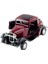 Die Cast 1:32 Retro Hot Rod Çek Bırak Araba Bordo 1