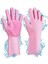 Sihirli Isıya Dayanıklı Silikon Çok Amaçlı Bulaşık Eldiven Fırçası Magic Gloves 7