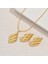 Altın Yaprak Kolye ve Küpe Seti (Yurt Dışından) 3