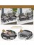 5 Parça Metal Çerçeve Outdoor Multilounge Bahçe Balkon Mobilya,uzanma 7
