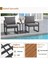 5 Parça Metal Çerçeve Outdoor Multilounge Bahçe Balkon Mobilya,uzanma 8