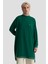 Kolları Ribanalı Arkadan Uzatmalı Basic Tunik-Zümrüt 25YT449 2