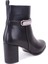 DZA07-7251759 Siyah Klasik Topuklu Kadın Bot 4