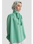 Boyun Kurdele Desenli Tunik-Mint 25YT303 3