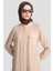 Yakaları Cepli Gizli Fermuarlı Tunik-Gül 25YT4138 4