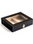 Def Olu Siyah Camlı Kısa Humidor Puro Kutusu RC06SY-D3 1