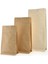 Valfli Flat Bottom Açık Kraft Alüminyum Önden Kilitli Ambalaj 14X33+5 CM-1000 Gr. 50 Adet 3