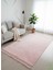 Post/peluş Yıkanabilir Kaymaz Taban Yumşacık Pembe Örgü Saçaklı Modern ve Şık Salon Oturma Odası Mutfak Çocuk Odası Koridor Antre Halısı 6