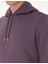Erkek Mor 2 Iplik Regular Fit Içi Polarlı Kapüşonlu Basic Sweatshirt 50314055-VR038 7