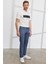 Erkek Petrol Slim Fit Dar Kesim 5 Cep Armürlü Esnek Pantolon 2