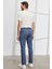 Erkek Petrol Slim Fit Dar Kesim 5 Cep Armürlü Esnek Pantolon 8