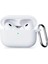 Apple Airpods Pro 3.nesil ile Uyumlu Esnek Silikon Koruyucu Kılıf + Askı Aparatı 1