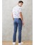 ALTINYILDIZ CLASSICS Erkek Petrol Slim Fit Dar Kesim Armürlü 5 Cepli Casual Esnek Pantolon 7