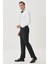 AC&Co / Altınyıldız Classics Erkek Siyah Regular Fit Normal Kesim Yan Cepli Esnek Klasik Pantolon 3