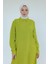 Gömlek Yaka Boydan Düğmeli Tunik- Fıstık 25YT448 4