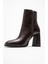 Jewel Kahve Cilt Kadın Topuklu Bot 3