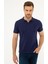 Erkek Lacivert Slim Fit Tişört 50223966-VR033 2