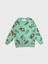 Erkek Çocuk Pamuklu Yeşil Labubu Desenli Uzun Kollu Mevsimlik Pijama Takımı 3