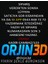 ORJIN3D Kişiye Özel Tasarlanabilir Ev Şeklinde Anahtarlık 3