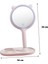 Buffer® Kedi Kulaklı Telefon Standlı Yuvarlak Dokunmatik LED Ayarlı Masa Üstü Makyaj Aynası 3