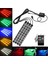 4x DC12V 9 LED Rgb Araç Iç Atmosfer Ayak Boşluğu Şerit Işığı USB Şarj Cihazı (Yurt Dışından) 1