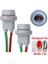 2x T10 Soket W5W Adaptörü Yumuşak Kauçuk Işık Lambası Tutucu Araba Aksesuarları Erkek - Dişi Kablo Konnektörü (Yurt Dışından) 3