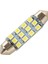 42MM 12 Smd 3528 LED Beyaz Araba Iç Mekan C5W Dome Festoon Ampul Işık Lambası Dc 12V (Yurt Dışından) 1
