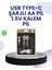 Type-C USB ile Hızlı Şarj Edilebilir Aa Kalem Pil | 1.5V Lityum | Çiftli Paket 1