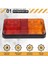 2 Adet 12V 10LED Su Geçirmez Kamyon Römork Arka Lambası Araba Sinyal Lambası Fren Arka Stop Lambası Tekne Karavan Göstergesi (Yurt Dışından) 4