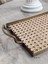 Rattan Hazeran Galvaniz Sunum Tepsi Gold MA021 3