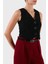 Regular Fit V Yaka Düğmeli Yelek Bayan Yelek XW001279 AF16148 UC001 4