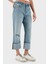 Pamuklu Regular Fit Yüksek Bel Geniş Paça Jeans LV047C734GX26 Bayan Kot Pantolon LV047C734G X26 4