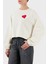 % 100 Pamuk Comfort Fit Minimal Desenli Sweat Bayan Sweat EW002122 AF12538 U1144 1