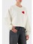 % 100 Pamuk Comfort Fit Minimal Desenli Sweat Bayan Sweat EW002122 AF12538 U1144 5