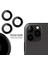 Iphone 13 Pro Max Kamera Koruyucu Lens Mercek Metal Çerçeveli 3lü Set Siyah Black 5